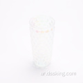 500 مل تصميم جديد شكل برشام شكل رومبويد نمط زجاجة المياه زجاجة البلاستيك قابلة لإعادة الاستخدام